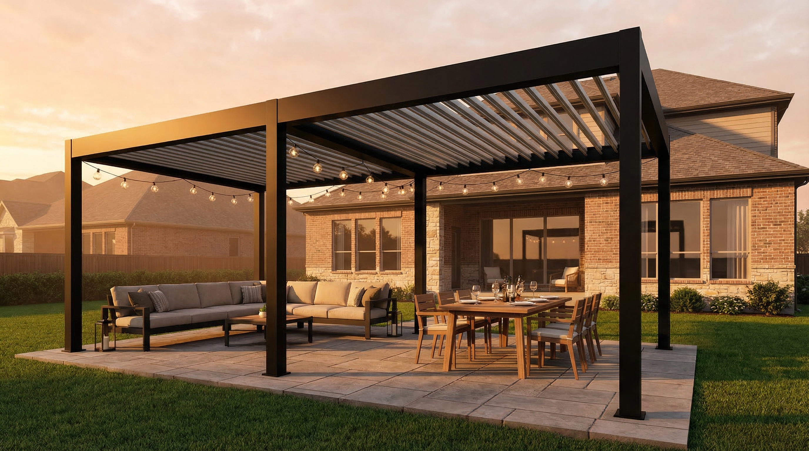 Pergola & Outdoor Living Space — Frisco, TX — Horizon Studio